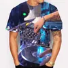 Herren-T-Shirts, Herren-Strand-Hip-Hop-3D-gedrucktes Luxus-Outfit, Sommer-O-Ausschnitt, modische Tops, übergroßes T-Shirt, lustige Straße, kurze Ärmel