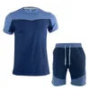 shorts pour hommes t-shirt en coton d'été et survêtements courts logo imprimé épissage pantalons de sport décontractés multicolores pantalons et t-shirts de mode de loisirs de rue en vrac nk05