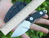 Self Defense Small Straight Fixed Blade Knife Damascus Blade Black G10 Handle Tactical Rescue Pocket Hunting EDC Survival Tool Knives 06596