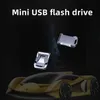 10st DIY Custom Mini USB Flash Drive 64 GB 32 GB 128 GB Pen Drive 128 64 32 GB Pendrive Waterproof Metal Silver U Disk Memoria Memoria USB Stick