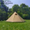 Сверхлегкая пирамида палатка Big Camping Teepee 4 сезон Season Backpack Winter Winter Purdations Tent Awnings с плитой Jack H220419