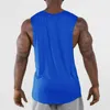 Marca de verão masculino casual tampas soltas Tamas sem mangas camisetas cair na luta de gata Músculos Joggers Vest Gym Clothing Workout Plus Size 220621