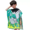 Children Hooded Beach Bath Towel Cartoon Printed Super Absorbent Kids 1-6