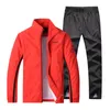 Trajes de pista para hombres traje de ropa deportiva para hombres traje de pista masculino sets activos activos primavera de otoño ropa 2pc chaqueta pantalones asiáticos l-4x