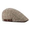 Berets Men Sboy Cap Retro Style Male Peaki Blinder Spaper Hat Hatch Plaid Beret 55-60 см высокого качества 2022 козырька Bt0067berets