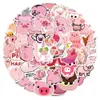 Waterproof sticker 50 pcs Cute Cartoon Animal Stickers for Kids Girls Scrapbooking Diary Home Wall Vinyl Decor School Teacher Reward Sticker Toys Car stickers