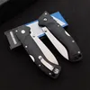 Najwyższa jakość 30ULH Folding Blade Nóż 9Cr18mov Satin Drop Point Blade Nylon Fiber Hears EDC Pocket Noże z pudełkiem detalicznym