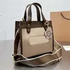Campo bolsa tote saco de compras feminino crossbody saco de couro genuíno alça removível moda letras sacos de viagem mamãe grande capaci299w