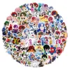 50pcs Anime étanche Anime Graffiti Stickers Pack Cartoon Cartoon pour les enfants Toy Journal journaliste Case de téléphone Téléphone ordinateur portable Suitcase Refrigérateur décalcomanies