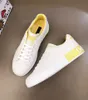 2022 الفخامة 22S/S الجلود البيضاء Calfskin Nappa Portofino Sneakers أحذية عالية الجودة العلامات التجارية الراحة في الهواء الطلق المدربين الرجال عرض غير رسمي حذاء المشي EU38-46.Box