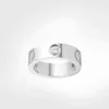 4mm 5mm titanium steel silver love ring men and women rose gold jewelry for lovers couple rings gift