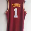 XFLSP NCAA 1 Nick Young 10 Derozan USC Southern California College Basketball Wears University Shirt Stitched Jersey Toppkvalitet