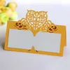 Convites de casamento 50pcs a laser de corte de borboleta Nome da mesa do lugar Cards Favory Message Setting Card Party Favor Decoration