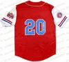 GlaA3740 Big Boy Cuban estrela o Centennial Heritage Baseball Jerseys White Vertical Red Tripes 100% Nome com tensão número