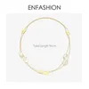 Enfashion Irregular Natural Shell Pendant Necklace Women Gold Color Stainless Steel Femme Long Chains Fashion Jewelry P J220613