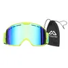 Mosodo Ski Goggles Double couche Polaris Lens Ski Ski Anti-Fog UV400 Snow Ggggles Men de ski Lights Lights 220704
