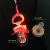 Party Decoration Glowing Flashing LED Pacifier Whistle Night Light Up Blinking Joke Toy Rave Soft Necklace 10/20/30pcParty