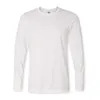 사용자 정의 코튼 티셔츠 봄 / 가을 남자 티셔츠 홈 남성용 긴 소매 O 넥 솔리드 컬러 캐주얼 티셔츠 미국 크기 XS-2XL 220411