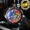 Roger européen hommes usine propre et américain Jason Stanson montre mécanique Roge Tourbillon Owl Eye Dupy Sports