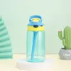 تسامي Kids Timbler زجاجات Sippy Cups 12 زجاجة Ozwater مع القش والغطاء المحمولة 4 أغطية اللون التسامي طباعة