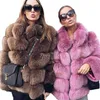 Uppin Senaste tjocka varma Warm Winter Fur Coat Women Faux Fur Jacket Autumn Fashion Casual Ytterkläder Girls Plus Size Päls T200915