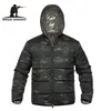 Mege Brand Winter Parka Men Military Camouflage Clothing Spring Warm Warmed Hoded Men Winter Guck Coat Coat Light Weight 201127