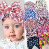 赤ちゃん女の子スイカハートネクタイ染料プリント帽子ファッションちょう結び生まれたばかりの帽子春秋の子供のアクセサリー