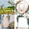 Novo!! Decoração de festa Iron Circle Wedding Arch Props Background Flor Flor Outdoor Porta do gramado Aniversário