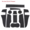Piezas de accesorios de modificación Interior para AUDI Q2 2017-2021, alfombrilla de látex para ranura de puerta de coche, alfombrilla con ranura para puerta Interior, alfombrilla antideslizante para polvo Ma