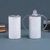 ハンドルのふたの哺乳瓶カップのステンレス鋼のストレートの飲むカップガラス二重断熱マグカップ