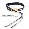 Horseshoe Buckle Belts For Women Jeans Dress Decoration Ladies Ornament European Style Fashion Sash Alloy/PU Women Coat Belt 220614