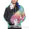 Heren Hoodies Sweatshirts Mens sweatshirt voor vrouwen grappige twee meisjes cosmos print casual hoodie streatwearmen's