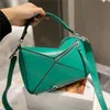 Amazing Luxurys Projektanci Geometria Torby na ramię Torba na poduszkę Crossbody Clutch Skórzane torebki Messenger Kobiety Tote Torebka Portfel Geometric 5A Stock