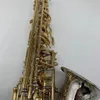 Saxophone alto professionnel e-tune en cuivre blanc plaqué or, structure originale 9937, mise à niveau du style à double nervure