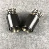 1 pc tubos de escape do carro bicos silenciadores pontas traseiras universais para akrapovic carbono flangeado ponta da cauda única saída escape pipe8679772