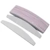 Nail Files 50Pcs Set Buffer 100/180 Sandpaper Gel Polish Polishing Block Double Side Washable Manicure Supplies Grey BoatNail Prud22