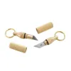 Mini Brass Capsule Pocket Knife Portachiavi Portatile EDC Coltelli multiuso Coltello sopravvivenza Portachiavi Ciondolo Gadget Lettera Pacchetto Apri regali