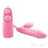 Weibliche rosa Doppel vibrierende Sprungeier Vibrator Massagegerät Dot Bullet für Frauen sexy Erwachsene Produkte 02MN 2TJV