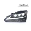 Bilhuvudljus för Lexus IS250 LED-strålkastarmontering 2006-2011 IS300 DAYTIME TURS SIGNAL LIGHT Högstråle Projector Lens