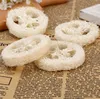 Natuurlijke loofah plakjes handgemaakte doe-het-zelf loofah-soap gereedschap schonere spons scrubber gezicht zeephouder SN4739