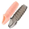 Yeniden kullanılabilir penis manşonu esnek glans büyütücü genişletici gecikme boşalma horoz yüzüğü yetişkinler için seksi oyuncaklar güzellik öğeleri