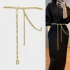 Gordels gouden ketting voor vrouwen van hoge kwaliteit Tassel metalen korset riem dames taille jurk Cummerbunds lange riem