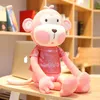 Linda camiseta Monkey Plush Toy Doll Soothe Doll Pillow Baby Birthdy Christmas Regalo