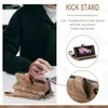 Retro läderväska Stativ Flip Plånboksfodral För Samsung Galaxy Z Fold 3 Telefonfodral med dragkedja
