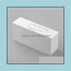 Pandahall 100pcs blanc boucle d'oreille papier carte bijoux affichage marquage des prix des vêtements étiquettes étiquettes 90 mm de long 50 mm de large en gros F80 Drop Delivery