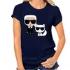 T-shirt da uomo Funny Karls T-shirt casual da uomo T-shirt in cotone moda stampa O-collo corto Regular 00109