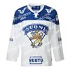 James Custom Vintage Juraj Slafkovsky Maglia da hockey cucita TPS Naiset Turun Palloseura Jersey Liiga Maglie