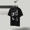 Off Designer Cross Fashion Dissolve Curved Arrow Stampa maniche corte T Shirt Mens Top Tee T-shirt Casual Unisex X Stampa Summer Oversize Top EU SIZE