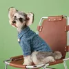 Stylish Pet Denim Jacket Designer Letter Puppy Coats Dogs Cats Outerwears Spring Autumn Dog Cat Cowboy Sweatshirts