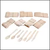 Dinnerware Sets Kitchen Dining Bar Home Garden 50Pcs/150Pcs Disposable Wooden Cutlery Forks/Spoons/Cut Dhuie